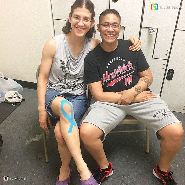 MMA FIghter Roxanne Modafferi trains with AI Tape: Repair & Recovery