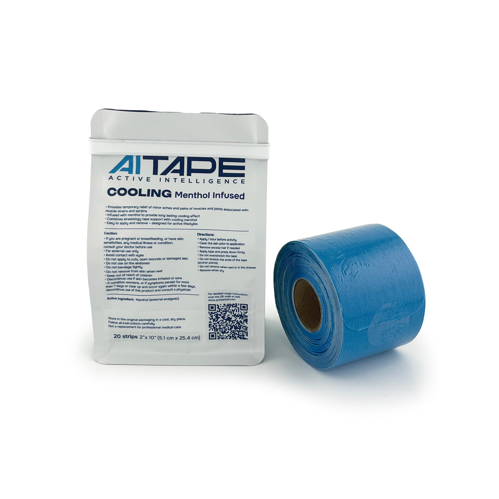 AI Tape Cooling Menthol Infused – Kinesiology Tape for Muscle&Joint Pain Relief