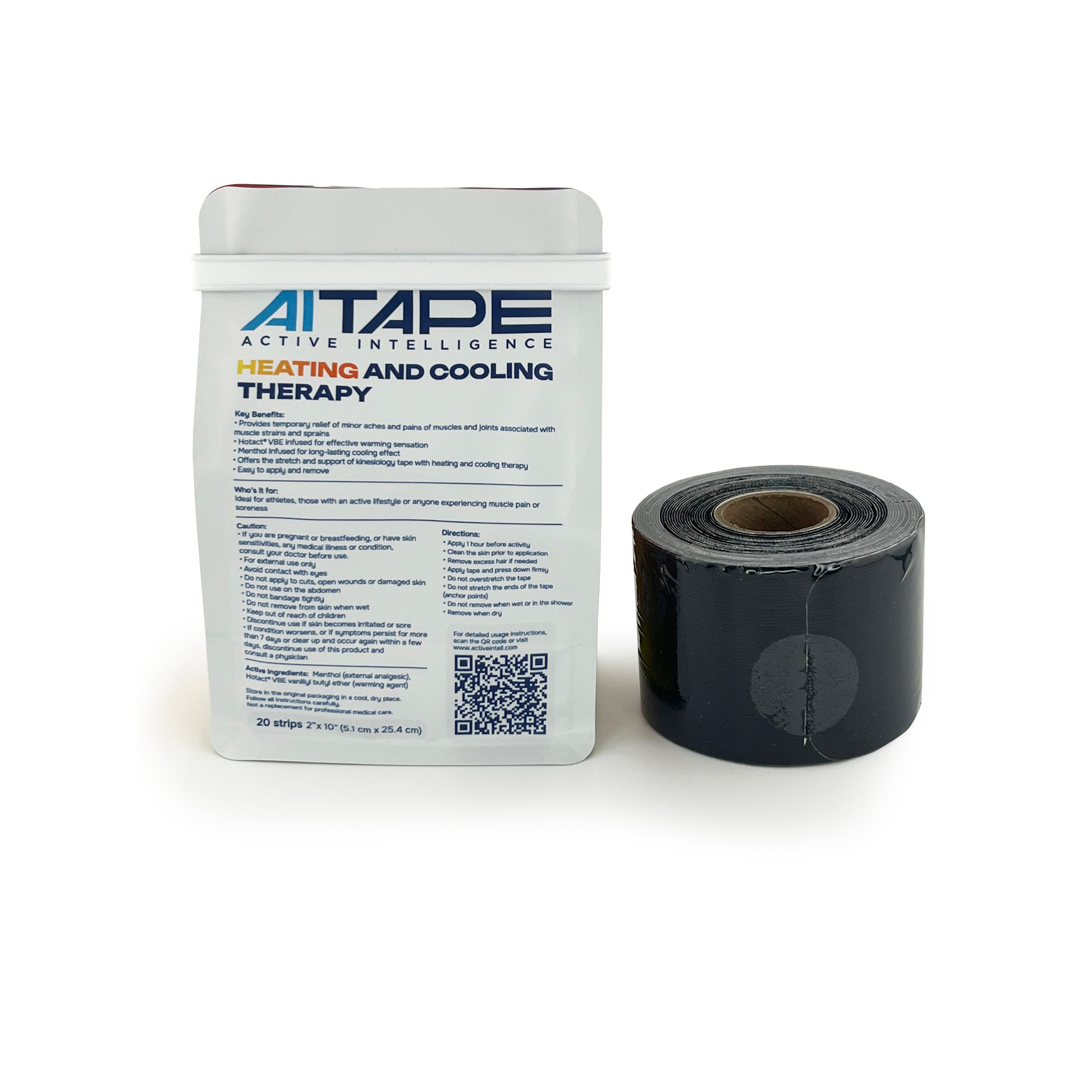 AI Tape Heating & Cooling Therapy – Dual Action Kinesiology Tape with Menthol