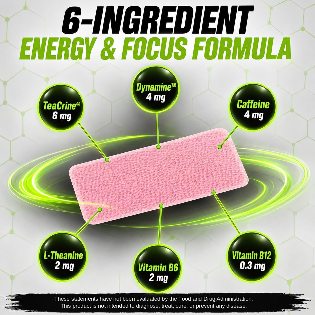 AI Energy Patch six-ingredient energy and focus formula