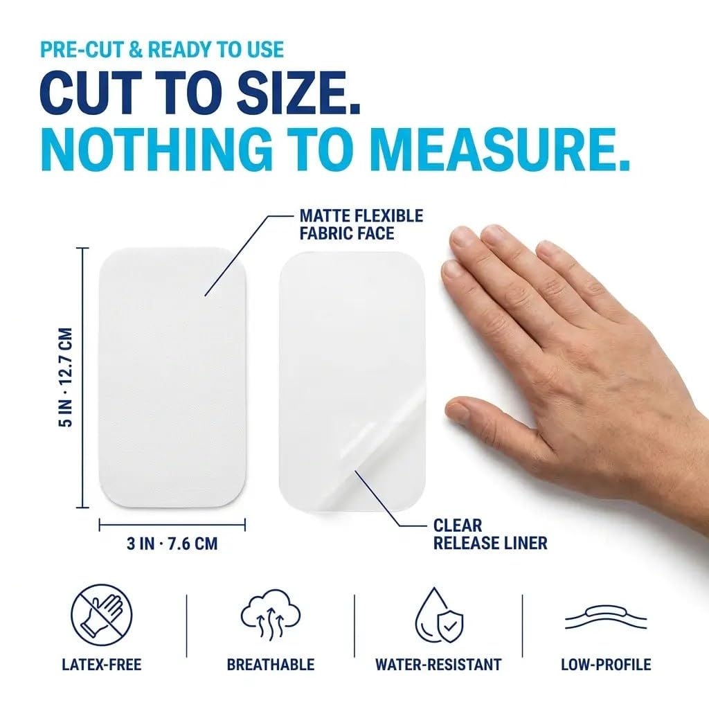Pre-cut AI Pain Relief Patch size and flexible breathable material features