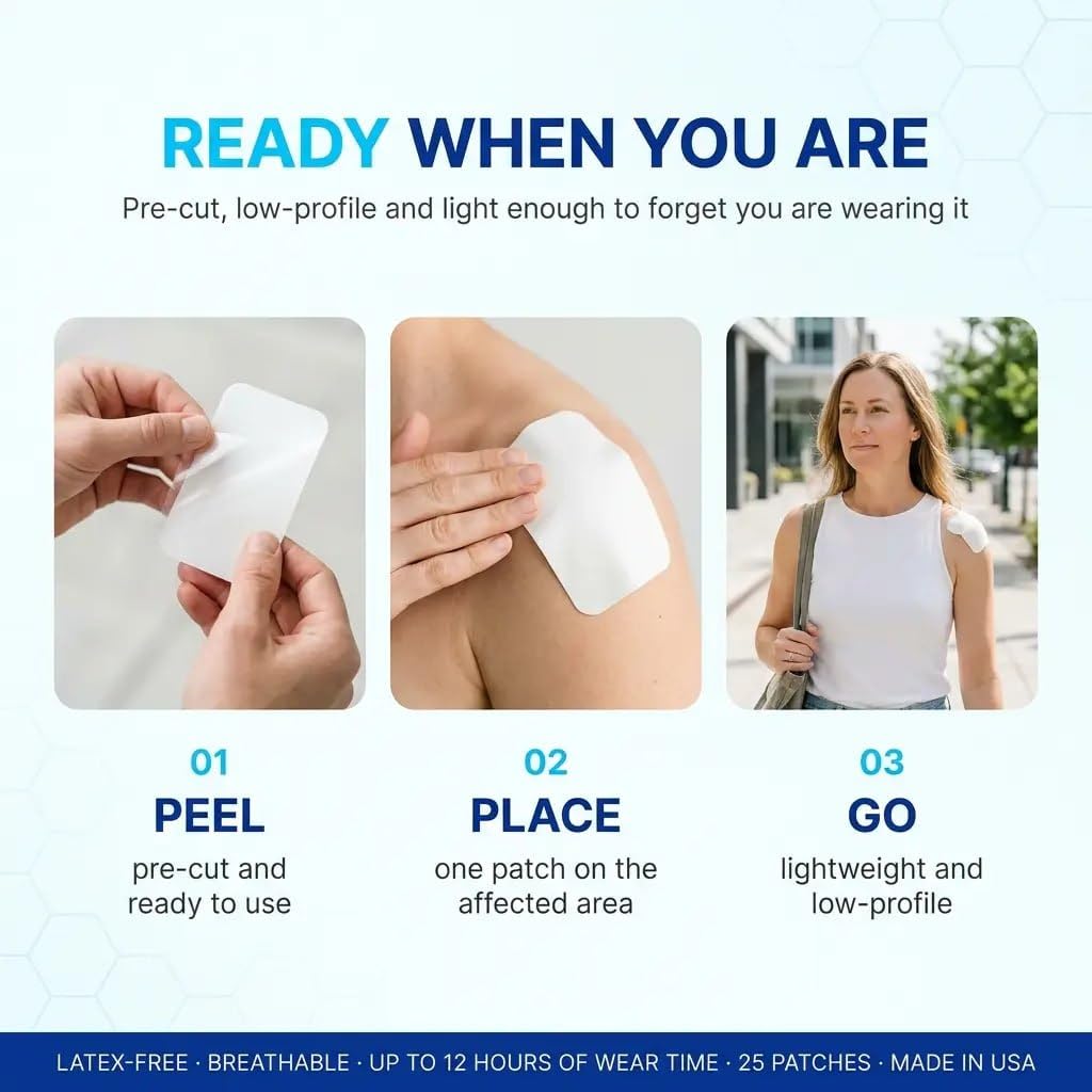 How to apply AI Pain Relief Patch in three simple steps