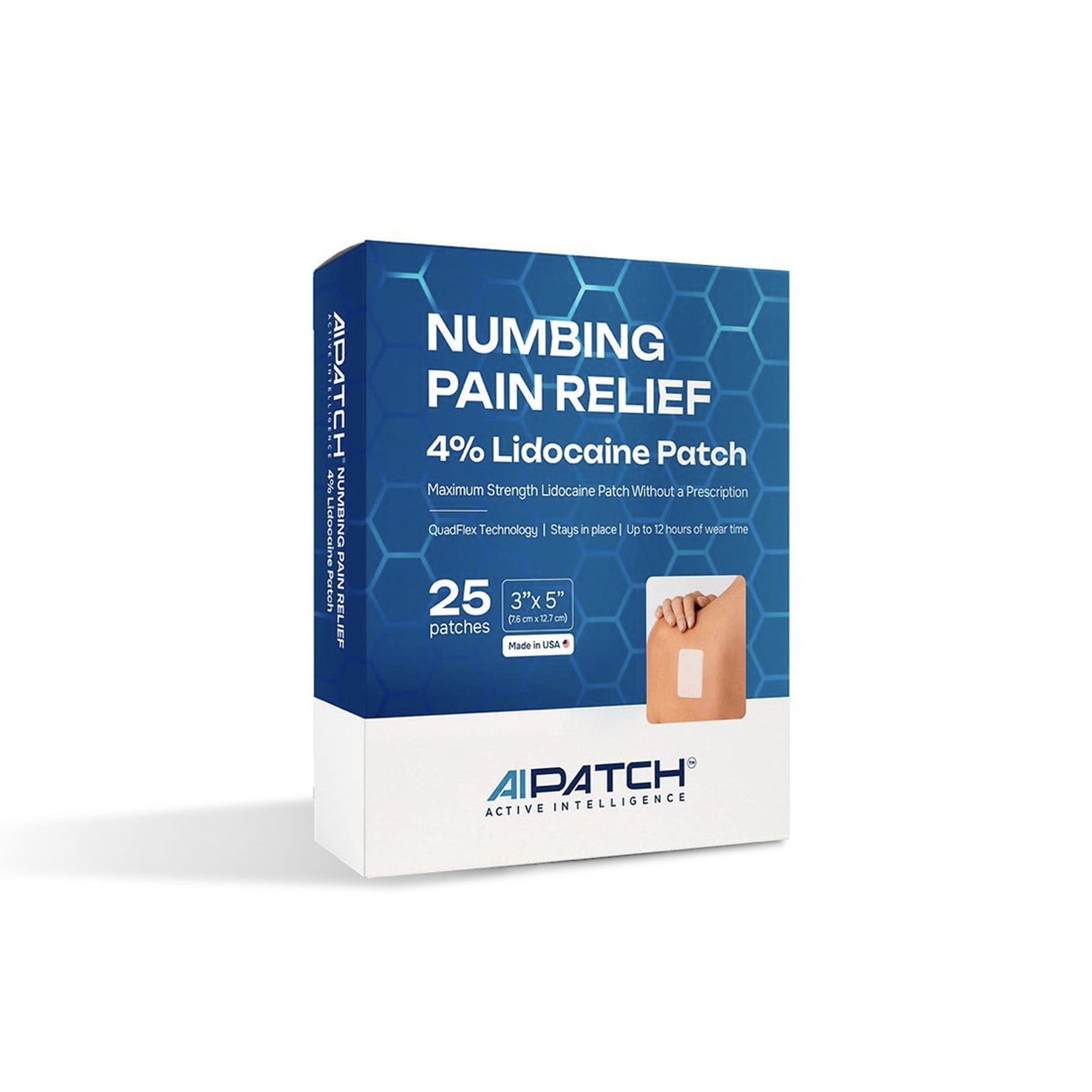 AI Patch Numbing Pain Relief – 4% Lidocaine Kinesiology Patches