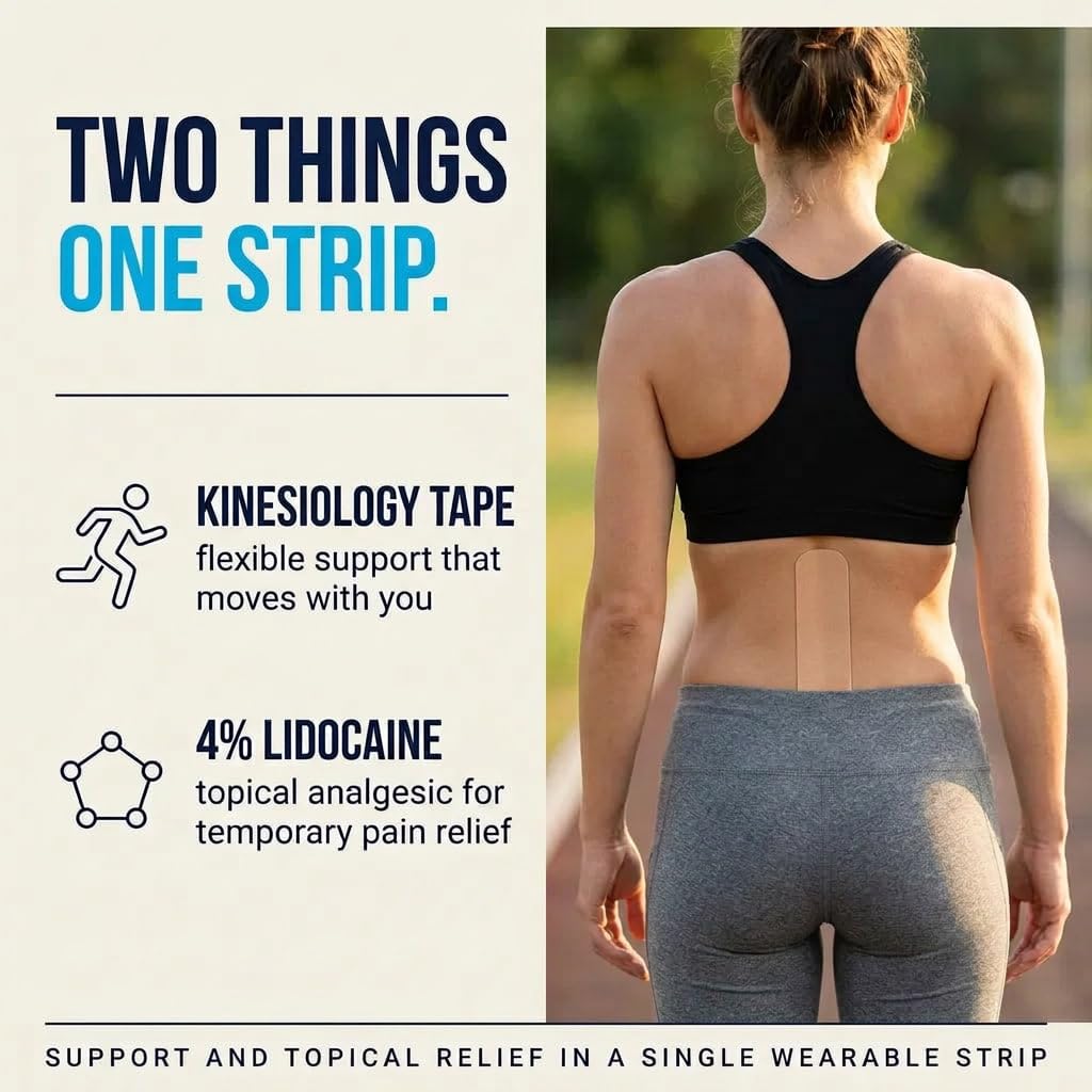 AI Tape Numbing Pain Relief with kinesiology support and 4% lidocaine