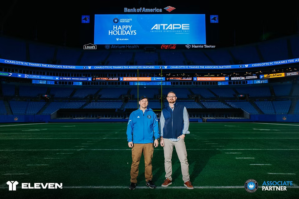 Portrait of Active Intelligence founders, Michael and Tyler, who brought together over a decade of transdermal patch manufacturing expertise to create AI Tape.